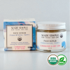 Organic Vegan Frankincense Poppy FACE SCRUB for Combination/Dry Skin
