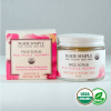 Organic Vegan Milk Thistle Rosemary FACE SCRUB for Sensitive/Mature Skin