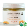 Organic Vegan Matcha Tea Moringa FACE MASK for Oily Skin