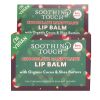 Soothing Touch Chocolate Candy Cane Lip Balm | Organic Cocoa & Peppermint | Vegan & Eco-Friendly – 0.25 oz